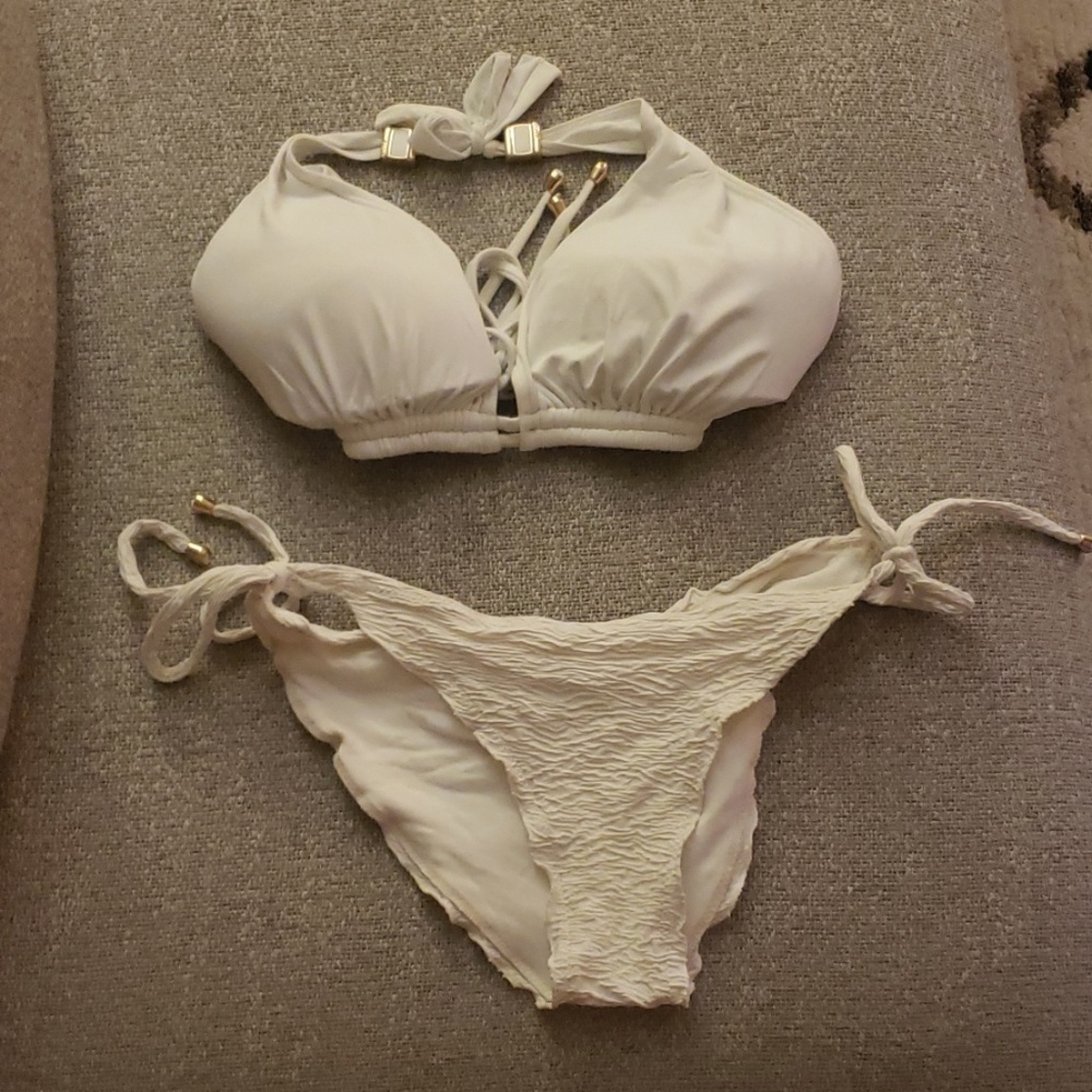 white bikini
